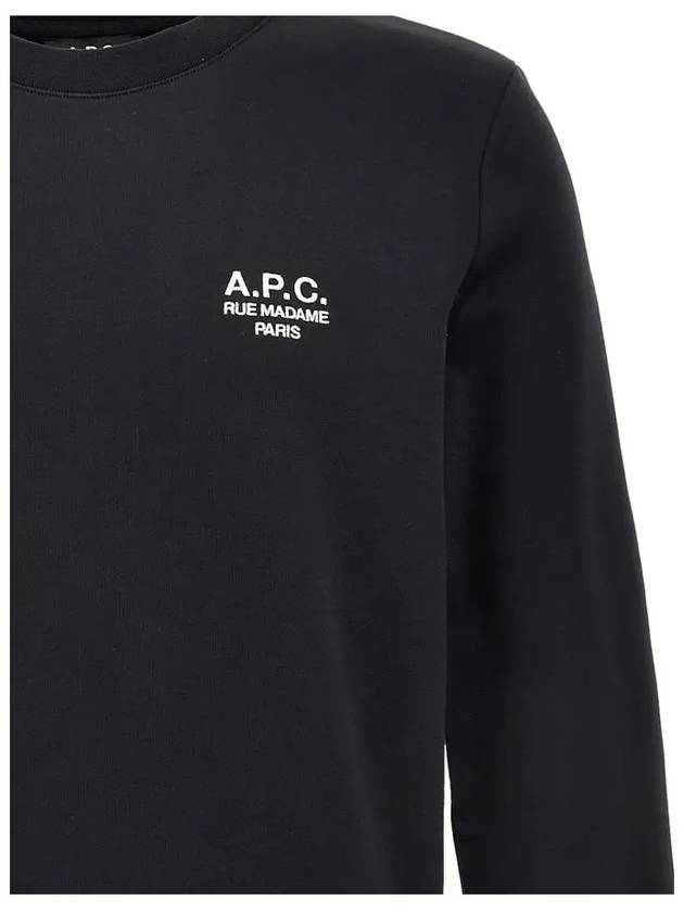 Rider Chest Small Logo Sweatshirt Black - A.P.C. - BALAAN 5