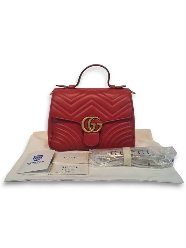 GG Marmont Matelasse Top Handle Shoulder Bag 498110 - GUCCI - BALAAN 10