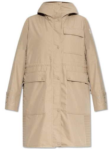 Moncler Coat With Down Vest, Women's, Beige - MONCLER - BALAAN 1