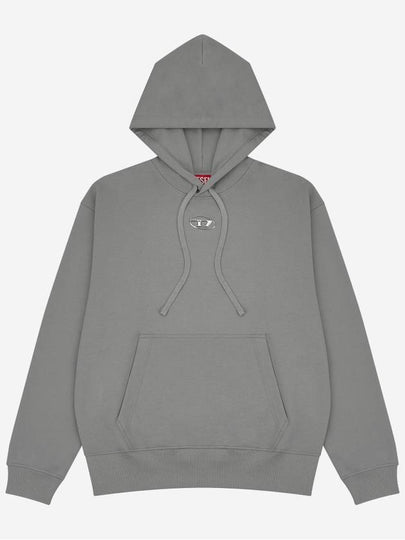 S Macs Logo Hoodie Grey - DIESEL - BALAAN 2