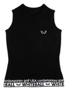 sleeveless knit BLACK - WHITEBALL - BALAAN 1