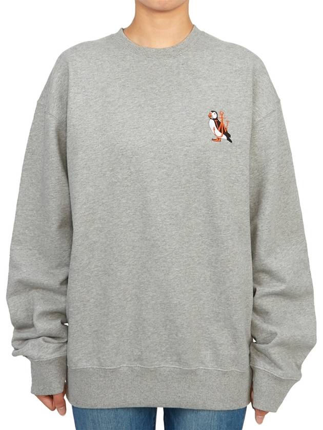 Embroidery Puffin Logo Sweatshirt Grey - JW ANDERSON - BALAAN 4