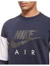 01AQ7251451Heritage Aircrew MantoMan TShirtObsidian Gray - NIKE - BALAAN 3