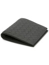 Intrecciato Small Folder Half Wallet Dark Grey - BOTTEGA VENETA - BALAAN 4