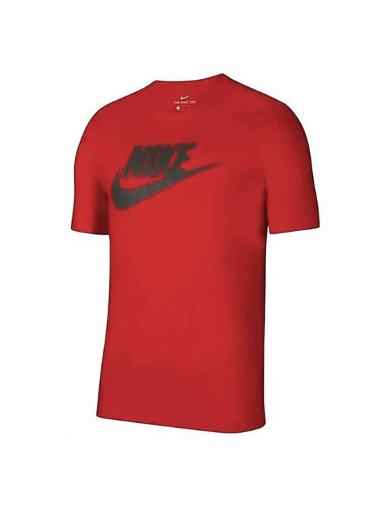 Icon Futura Sports Short Sleeve T-Shirt Red - NIKE - BALAAN 1