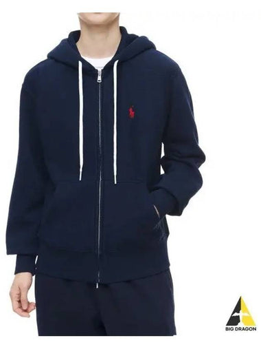 W fleece full zip hoodie navy - POLO RALPH LAUREN - BALAAN 1