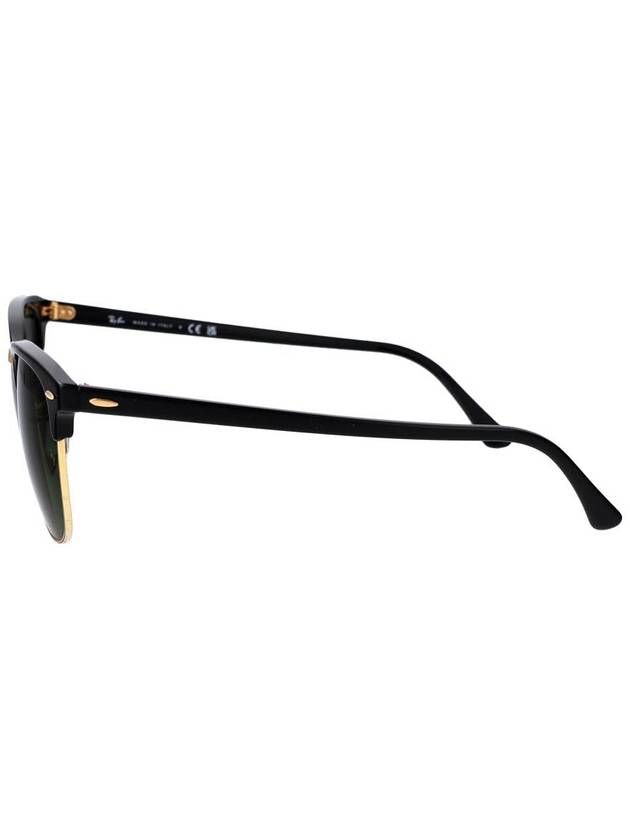 Eyewear Clubmaster Gold Metal Sunglasses Black Green - RAY-BAN - BALAAN 4