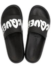 Men's Graffiti Rubber Pool Slippers Black - ALEXANDER MCQUEEN - BALAAN 3