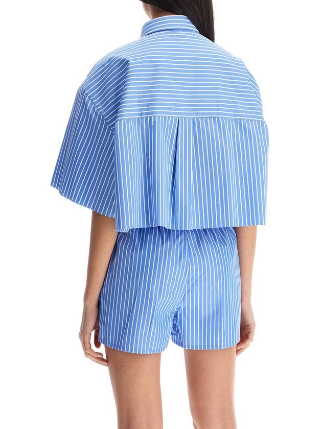 blue striped cotton shirt - HOMMEGIRLS - BALAAN 3