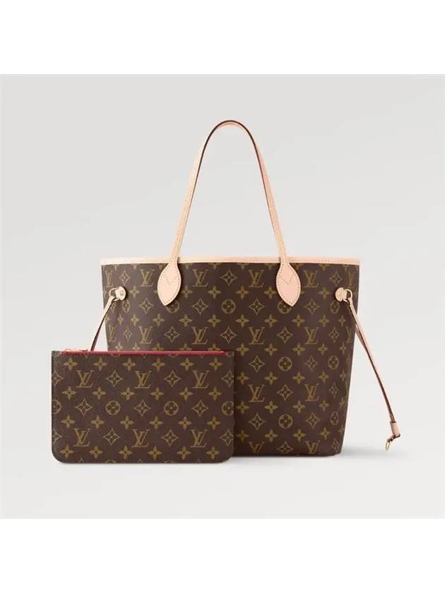 Neverfull MM Monogram Tote Bag Cerise - LOUIS VUITTON - BALAAN 4