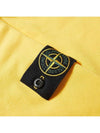 Wappen Patch Crew Neck Sweatshirt Yellow - STONE ISLAND - BALAAN 3