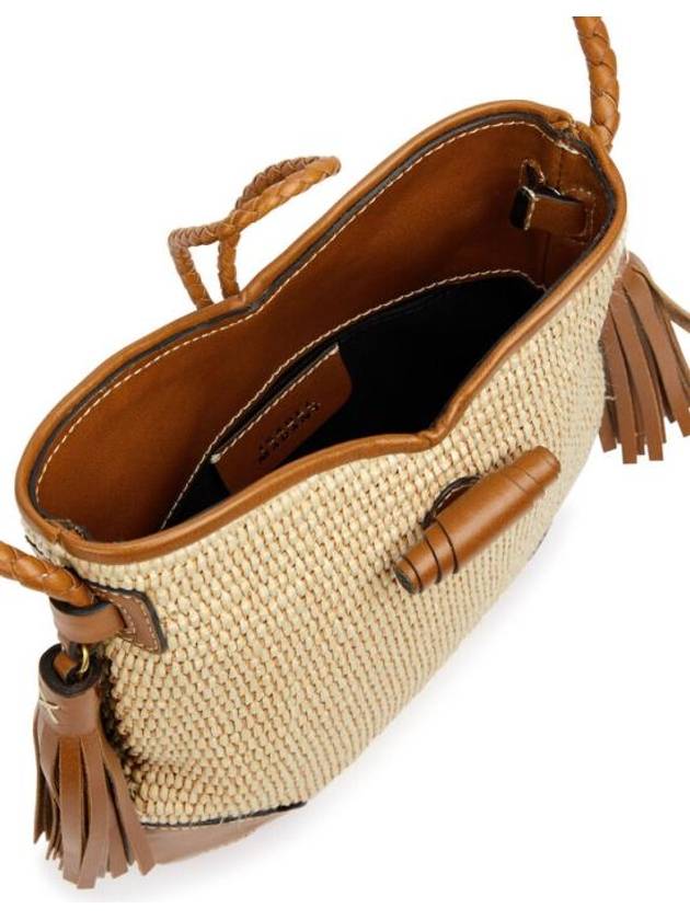 Taggy Raffia Cross Bag Cognac - ISABEL MARANT - BALAAN 5