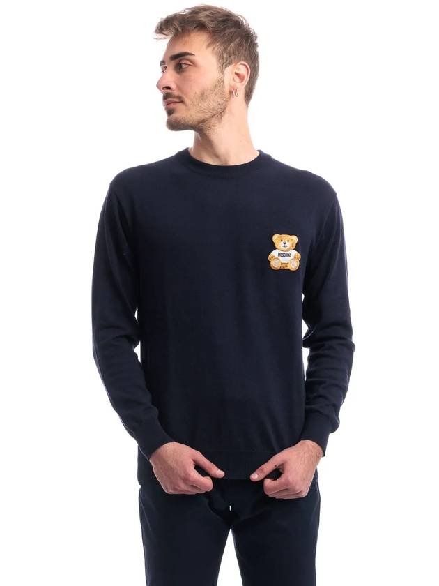 T99 Bear Patch Men Sweater A0902 2001 - MOSCHINO - BALAAN 3