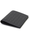 Intrecciato Small Folder Half Wallet Dark Grey - BOTTEGA VENETA - BALAAN 4