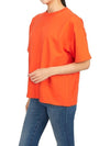 Double Layer Cotton Short Sleeve T-Shirt Orange - BOTTEGA VENETA - BALAAN 6