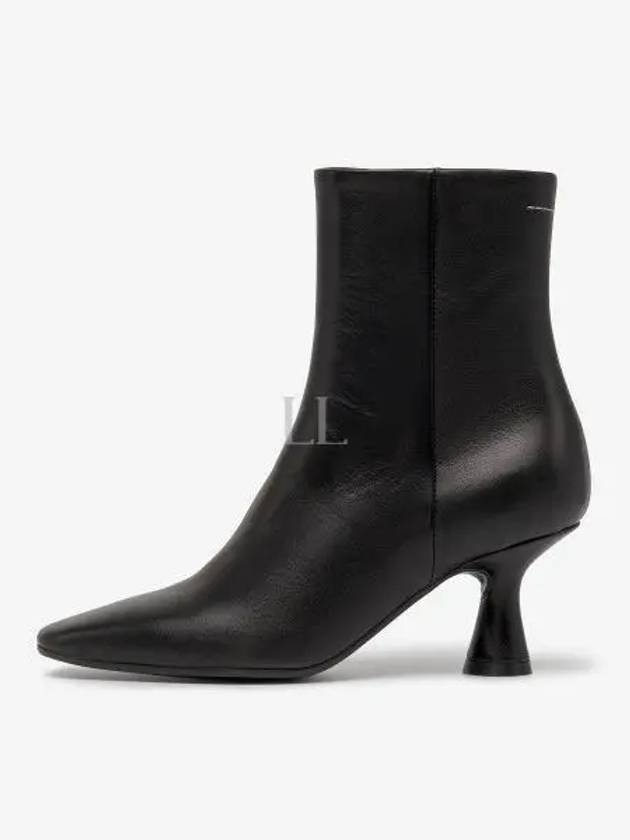 Leather Pointed Heel Chelsea Boots Black - MAISON MARGIELA - BALAAN 2