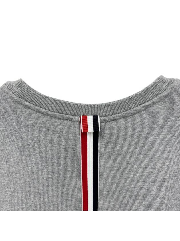 Center Back Stripe Crewneck Sweatshirt Light Grey - THOM BROWNE - BALAAN 4