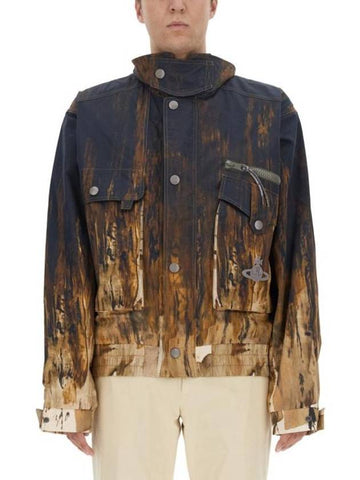 Memphis Bomber Jacket Brown - VIVIENNE WESTWOOD - BALAAN 1