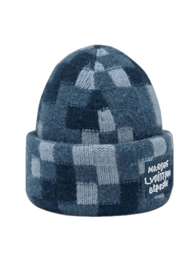 Wool Denim Beanie Blue - LOUIS VUITTON - BALAAN 1