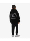 Kids Embroidered Logo Fleece Hoodie Black - BURBERRY - BALAAN 3