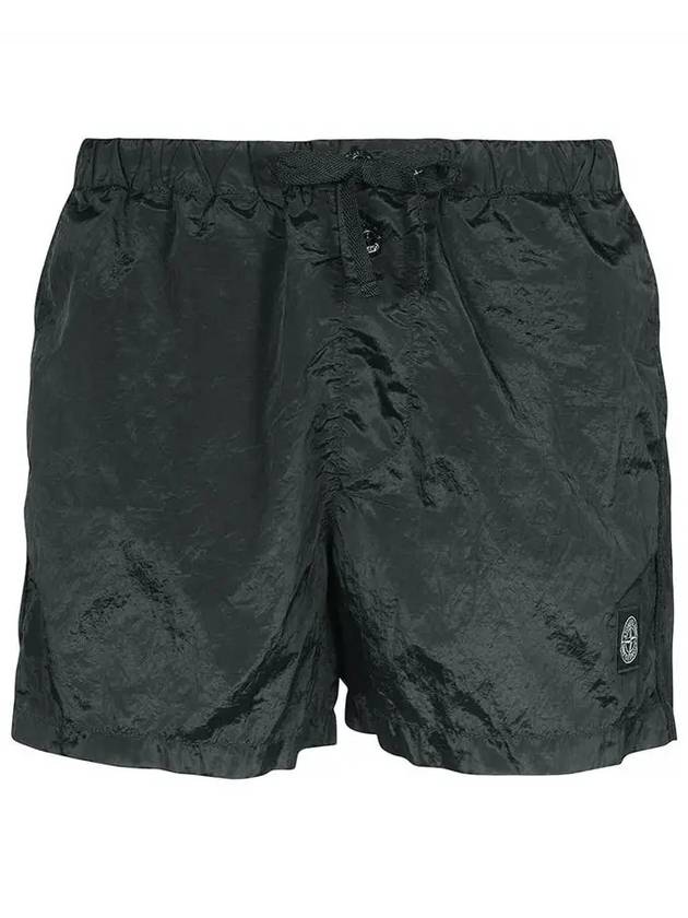 Wappen Patch Nylon Metal Swim Shorts Dark Grey - STONE ISLAND - BALAAN 2