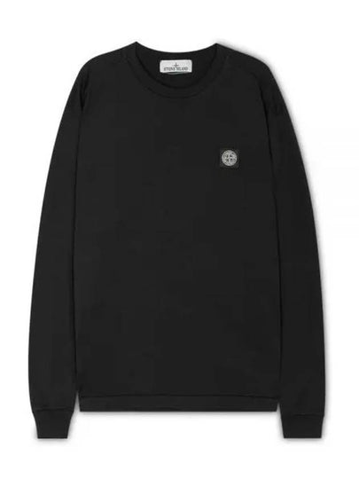 Chest Patch Long Sleeve T-Shirt Black - STONE ISLAND - BALAAN 2