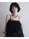 Airy Tulle Lace Dress for Layering BLACK Women s Long One Piece - RUBATI - BALAAN 6