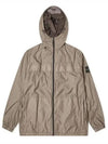 Crinkle Reps Hooded Jacket Brown - STONE ISLAND - BALAAN 3