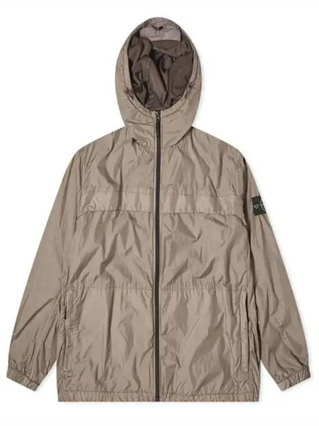 Crinkle Reps Hooded Jacket Brown - STONE ISLAND - BALAAN 3