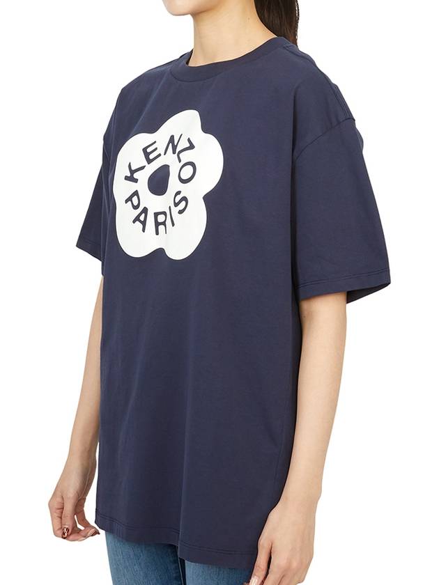 Boke Flower 2.0 Oversized Cotton Short Sleeve T-Shirt Blue - KENZO - BALAAN 3