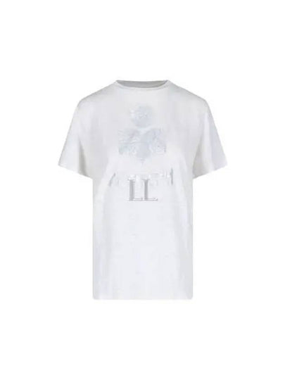 Zwell Logo Print Short Sleeve T-Shirt White - ISABEL MARANT - BALAAN 2