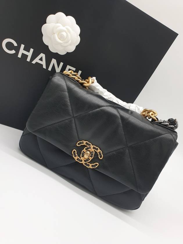 19 Lambskin Medium Hand Cross Bag Black - CHANEL - BALAAN 2