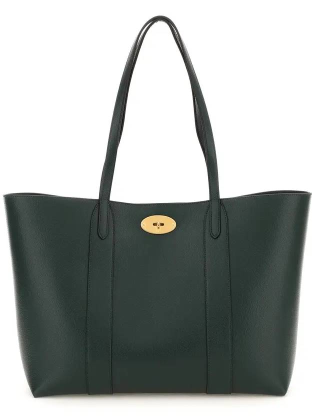 Small Classic Grain Bayswater Tote Bag Green - MULBERRY - BALAAN 1