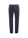 Men's Denim Cotton Straight Jeans Navy - JACOB COHEN - BALAAN 1