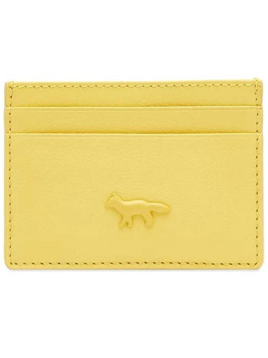 Fox Patch Card Wallet Lime Green - MAISON KITSUNE - BALAAN 1