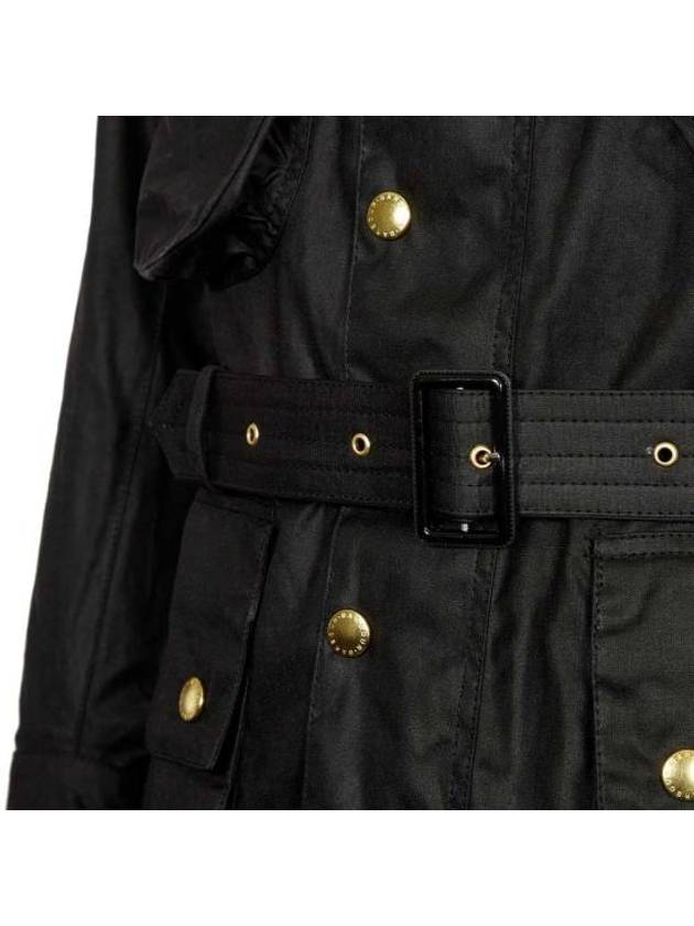 Men's International Original Wax Belt Jacket Black - BARBOUR - BALAAN 5