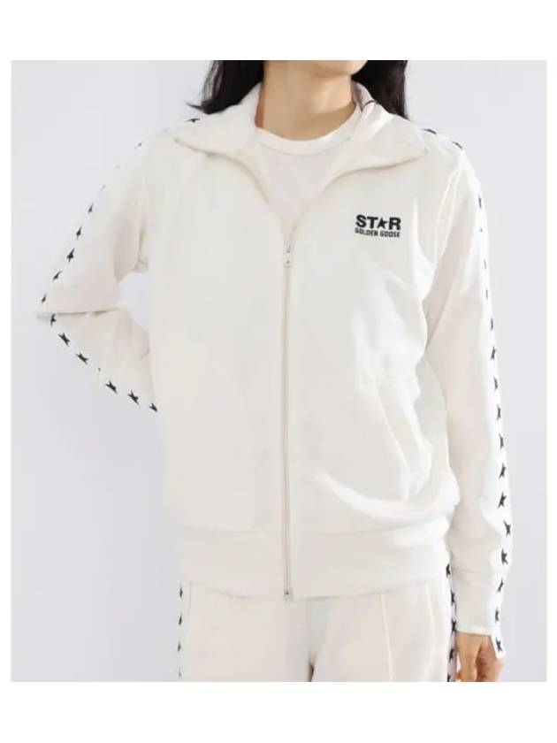 Star Logo Track Jacket White - GOLDEN GOOSE - BALAAN 2