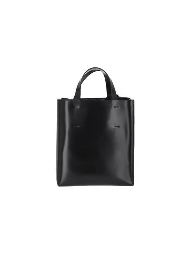 Museo Small Leather Tote Bag Black - MARNI - BALAAN 4