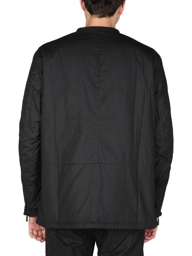 Harlem Wax Jacket Black - BARBOUR - BALAAN 4