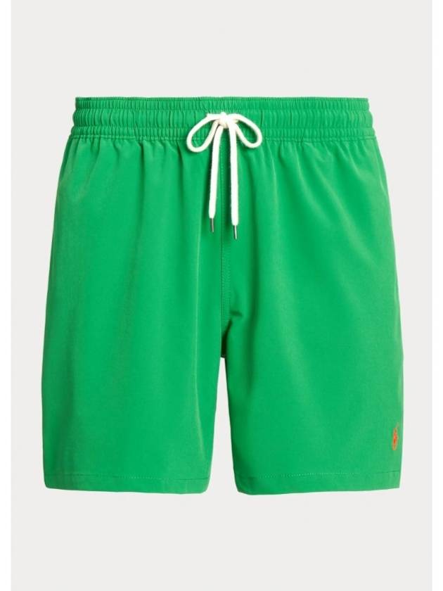 Logo Drawstring Swim Shorts Green - POLO RALPH LAUREN - BALAAN 2