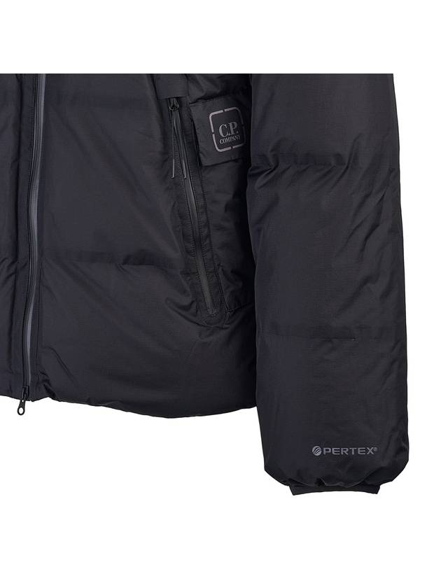 The Metropolis Series Pertex Hooded Down Padding Black - CP COMPANY - BALAAN 8