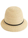 Cloche Hat Raffia Hat Natural Black Besa 6 - HELEN KAMINSKI - BALAAN 2