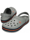 Crocband Clog Light Gray Navy 11016 01U - CROCS - BALAAN 4