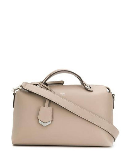 By The Way Boston Leather Medium Tote Bag Beige - FENDI - BALAAN 2