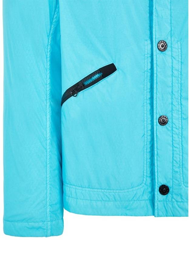 Garment Dye Crinkle Wraps Polartec Alpha Jacket Blue - STONE ISLAND - BALAAN 4