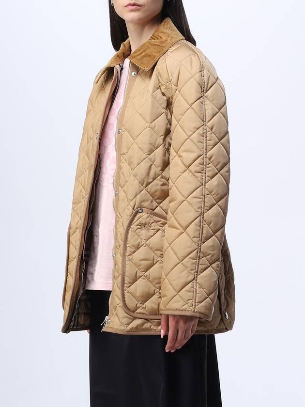 Diamond Quilted Nylon Jacket Beige - BURBERRY - BALAAN 3