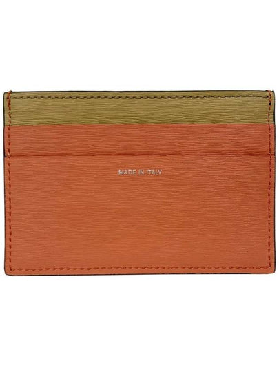 Logo Color Block Card Wallet Black Orange - PAUL SMITH - BALAAN 2