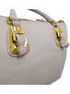 Women s BL0817 Vitello Dino Ivory Gold Logo Tote Bag Strap - PRADA - BALAAN 9