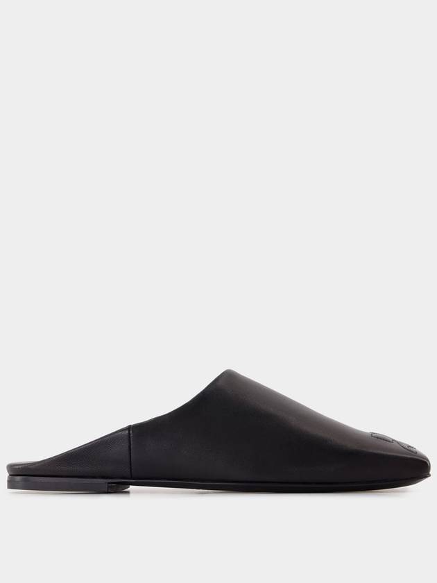 Heritage Shadow Mules - Courreges - Leather - Black - COURREGES - BALAAN 1