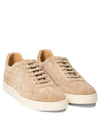 Almond Toe Leather Low Top Sneakers Sand Beige - BRUNELLO CUCINELLI - BALAAN 3